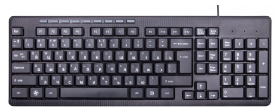 

Клавиатура проводная Ritmix RKB-155, мембранная, USB, черный (15119563), RKB-155