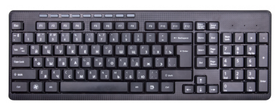 

Клавиатура беспроводная Ritmix RKB-255W, мембранная, USB, черный (15119565), RKB-255W