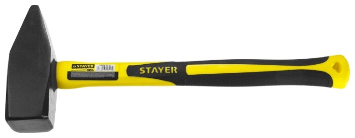 

Молоток слесарный, рукоять стеклопластик обрезиненная, боек сталь 2кг, STAYER PROFI (20050-20), 0