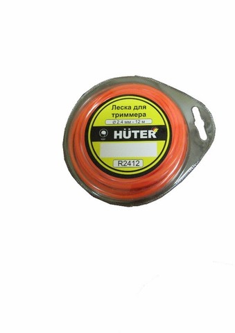 Леска триммерная HUTER R2412, круг 2.4 мм x 12 м