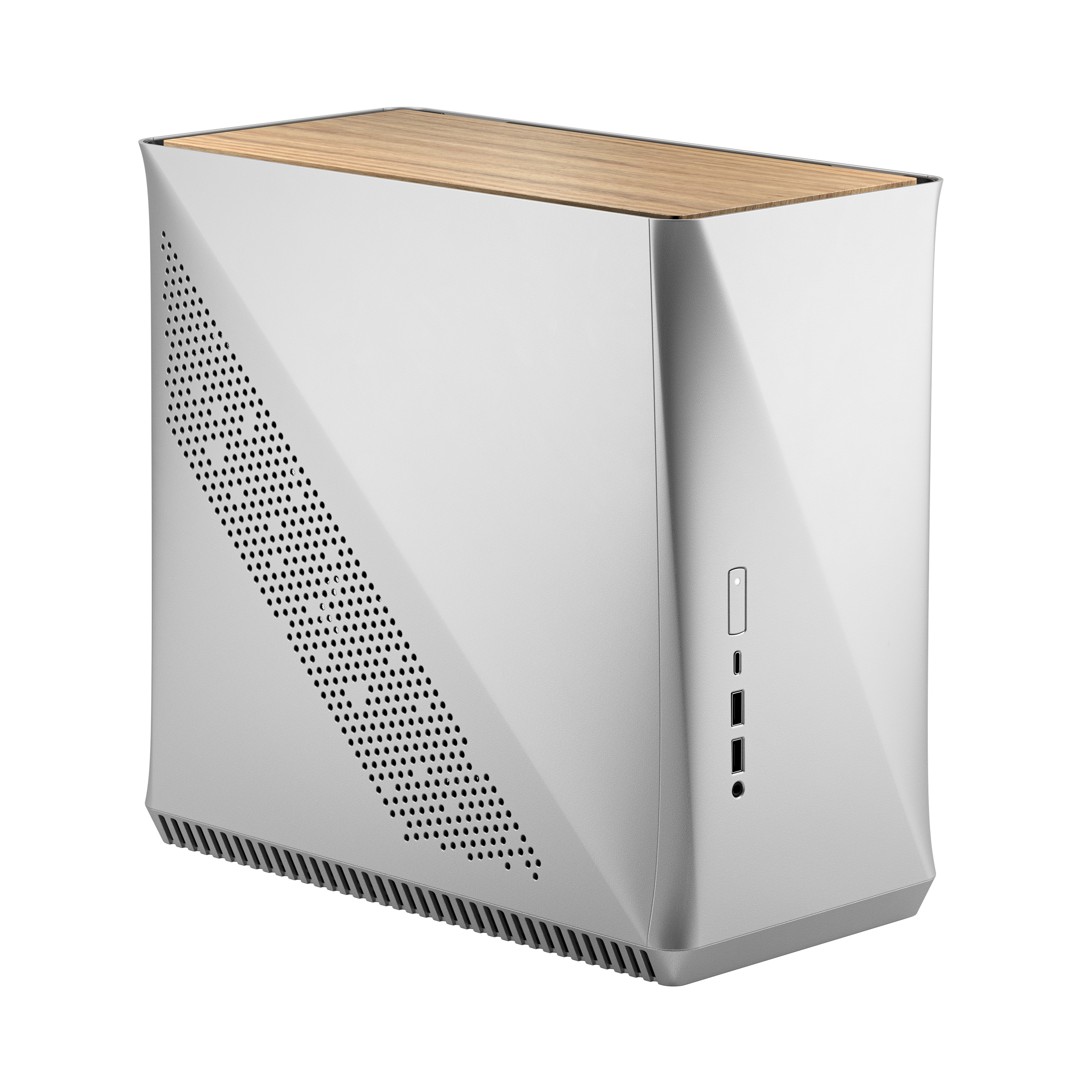 Корпус Fractal Design ERA ITX, mini-ITX, Mini-Tower, 2xUSB 3.0, USB Type-C, белый, Без БП (FD-CA-ERA-ITX-SI)