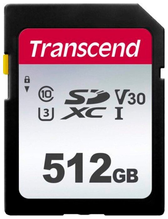 Карта памяти 512Gb SDXC Transcend 300S Class 10 UHS-I U3