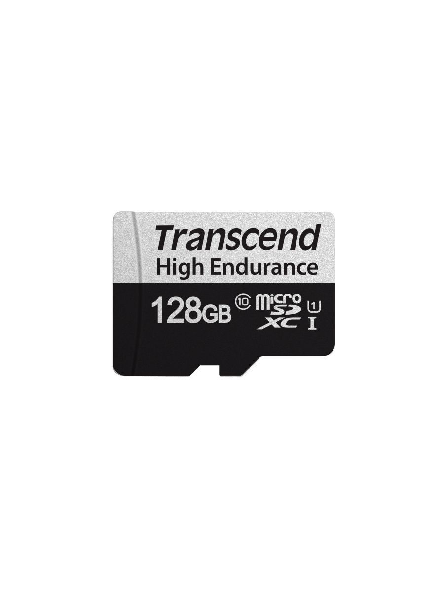 Карта памяти 128Gb microSDXC Transcend Class 10 UHS-I U1 + адаптер (TS128GUSD350V)