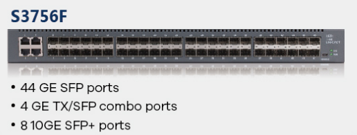 

Коммутатор BDCOM S3756F, управляемый, кол-во портов: 4x1 Гбит/с, кол-во SFP/uplink: 52x1 Гбит/с, установка в стойку, S3756F