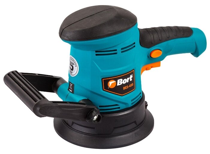 Эксцентриковая шлифовальная машина Bort BES-450, 450 Вт, 12.5 см