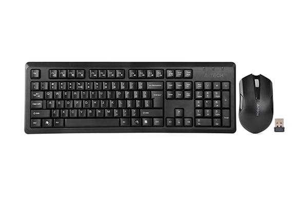 

Клавиатура + мышь A4Tech V-Track 4200N, беспроводная, USB, черный, V-Track 4200N