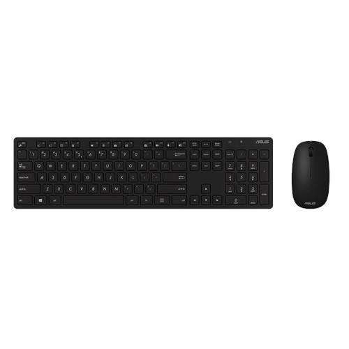 Клавиатура + мышь ASUS W5000, беспроводной, USB, черный (90XB0430-BKM1C0)