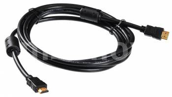 

Кабель HDMI(19M)-HDMI(19M) v1.3, экранированный, ферритовый фильтр, 3 м, черный Buro