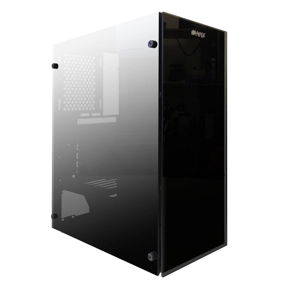 Корпус HIPER HG-C104, ATX, Midi-Tower, USB 3.0, черный, Без БП