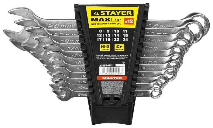 набор инструментов, 12 шт. предметов, STAYER 27085-H12