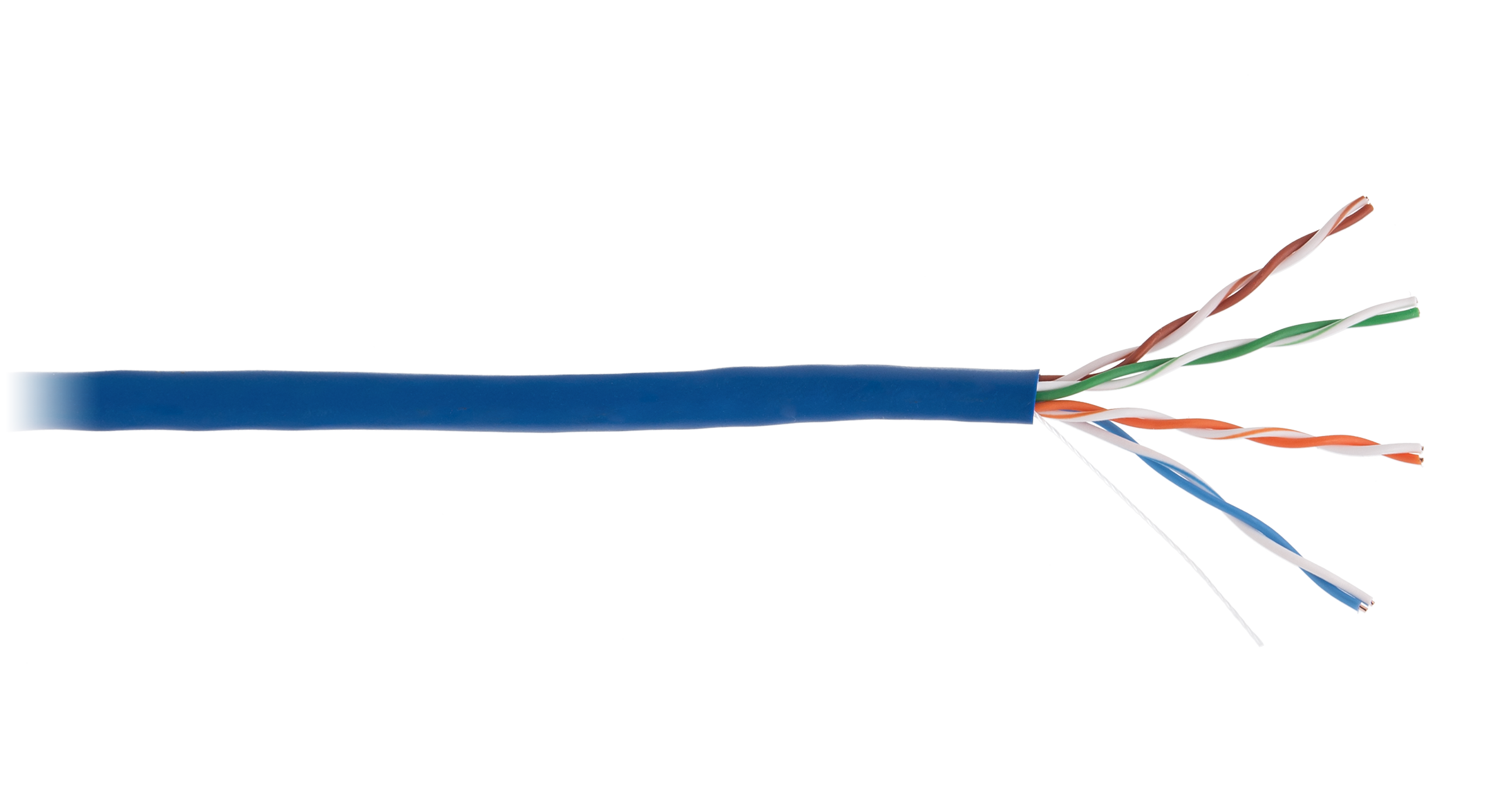 Витая пара UTP кат.5e, 4 пары, CCA, 305м., внутренний, одножильный, синий, NETLAN (CCA-UU004-5E-PVC-BL)