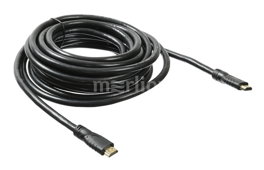 

Кабель HDMI(19M)-HDMI(19M) v2.0, экранированный, 7 м, черный Buro