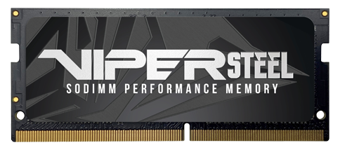 

Память DDR4 SODIMM 32Gb, 3000MHz, CL18, 1.25V Patriot Memory Viper Steel (PVS432G300C8S), PVS432G300C8S