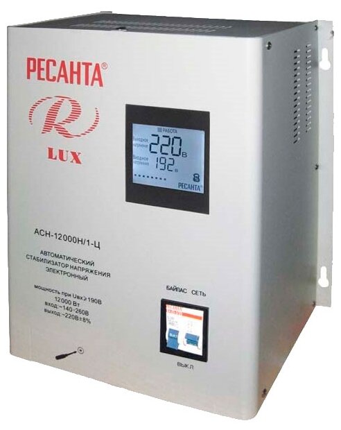 Стабилизатор напряжения Ресанта АСН-12000Н/1-Ц (63/6/22)