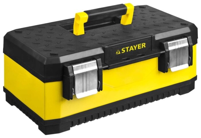 

Ящик 49.8 см x 28.9 см x 22.2 см, комбинированный, ручка, STAYER Professional 2-38011-18_z01, Желтый, 2-38011-18_z01