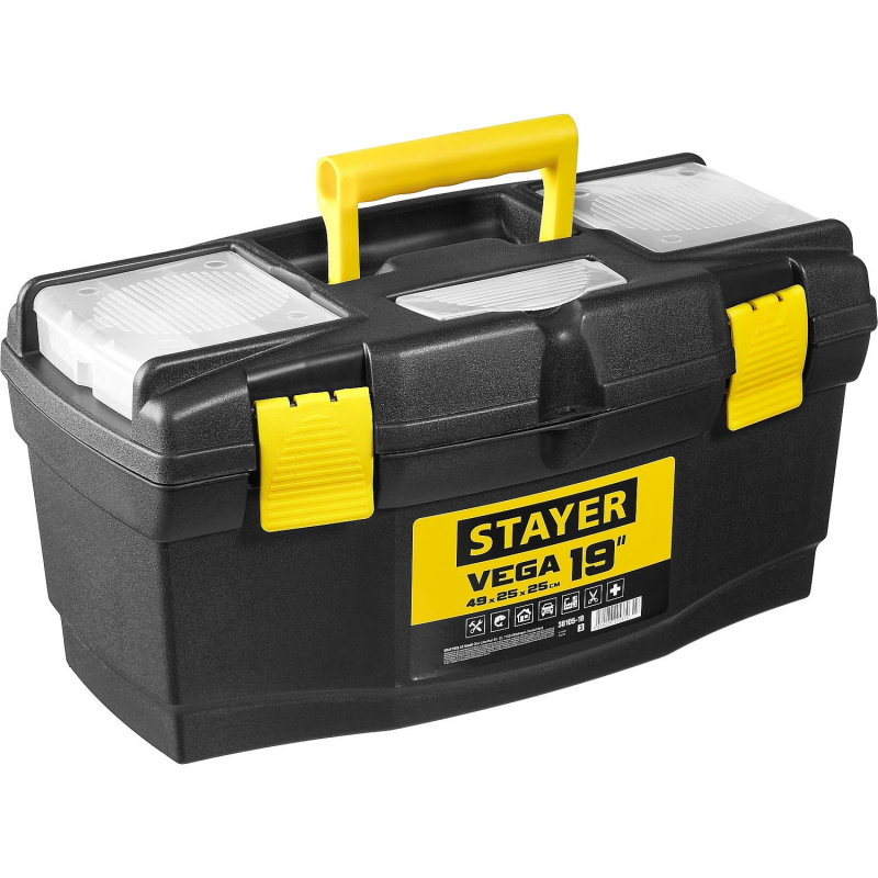 Ящик с органайзером 49 см x 25 см x 25 см, STAYER, Vega