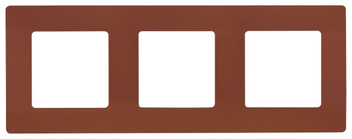 

Рамка Legrand Etika, горизонтальная и вертикальная, 3-поста, 6-модулей, коричневый (672573)