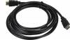 

Кабель HDMI(19M)-HDMI(19M) v1.4, 3 м, черный