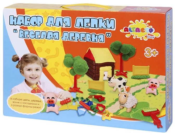

Масса для лепки ALTACTO CLAY "Веселая Деревня", 6 цветов, 510 г (ACL1502-107), "Веселая Деревня"