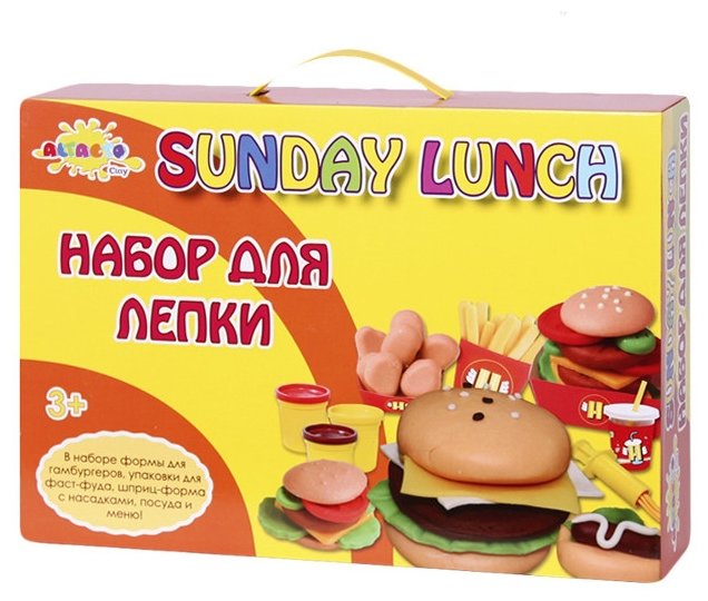 

Масса для лепки ALTACTO CLAY "Волшебство кулинарии - Воскресный Ланч", 5 цветов, 425 г (ACL1502-101), "Волшебство кулинарии - Воскресный Ланч"