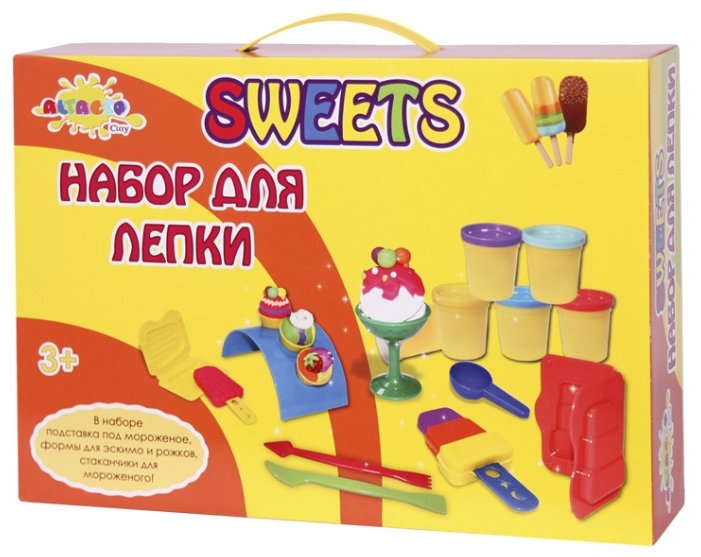 

Масса для лепки ALTACTO CLAY "Волшебство кулинарии - Десерт", 6 цветов, 510 г (ACL1502-106), "Волшебство кулинарии - Десерт"