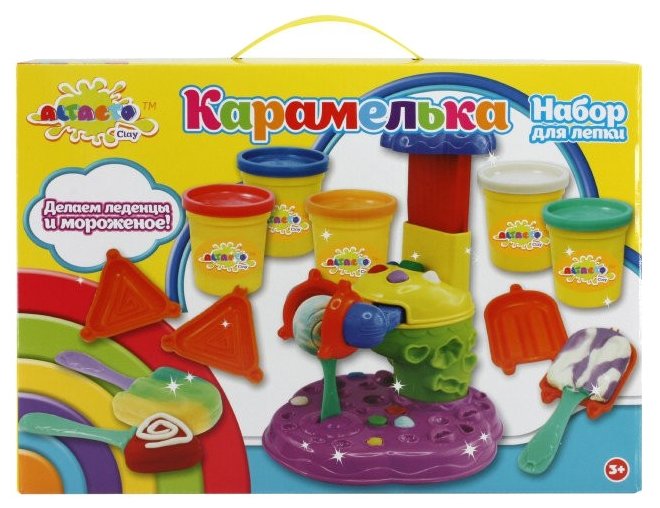 

Масса для лепки ALTACTO CLAY "Карамелька", 5 цветов, 284 г (ACL1502-133), "Карамелька"