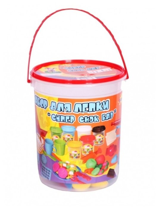 

Масса для лепки ALTACTO CLAY "Суперснэк - бар", 6 цветов, 340 г (6808), "Суперснэк - бар"