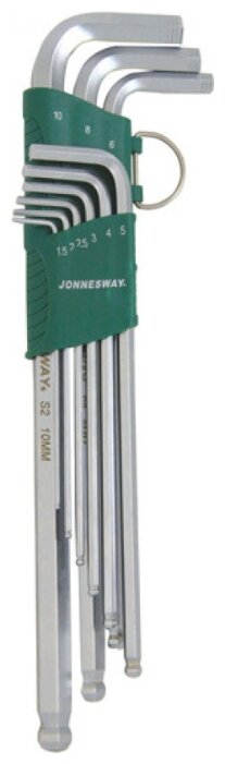 Набор имбусовых (шестигранных) ключей, 9 шт. предметов, Jonnesway H06SA109S