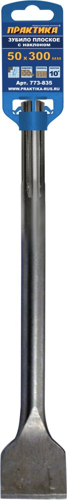 

Зубило плоское SDS-max, 30 см x 5 см, 1 шт., Практика (773-835)