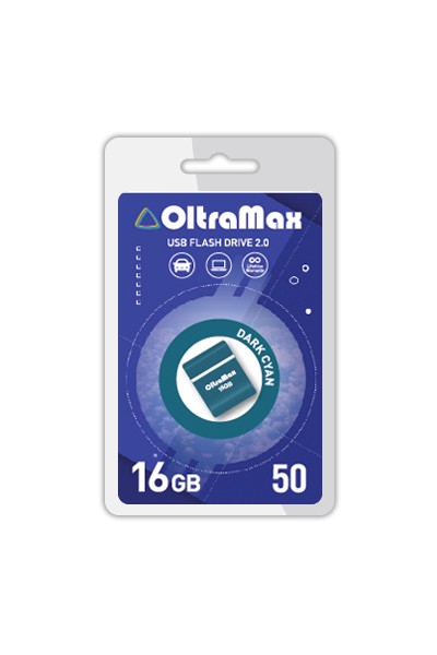 

Флешка 16Gb USB 2.0 OltraMax 50, темно-голубой (OM-16GB-50-Dark Cyan), 50