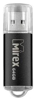 

Флешка 64Gb USB 2.0 Mirex UNIT, черный (13600-FMUUND64), UNIT
