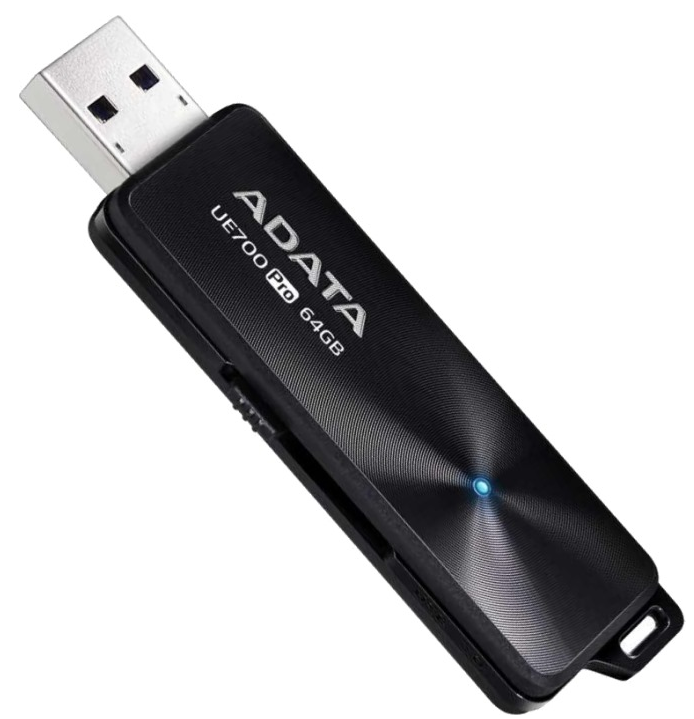 

Флешка 64Gb USB 3.0 ADATA UE700, черный (AUE700PRO-64G-CBK), UE700