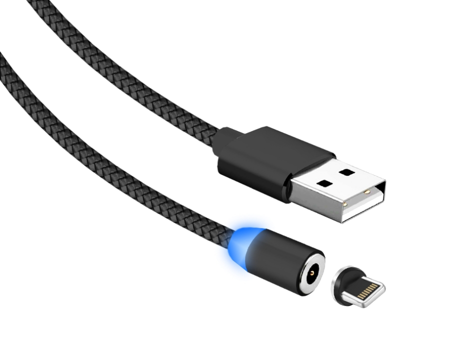 Кабель USB 2.0(Am)-Lightning 8-pin, 1 м, черный Jet.A