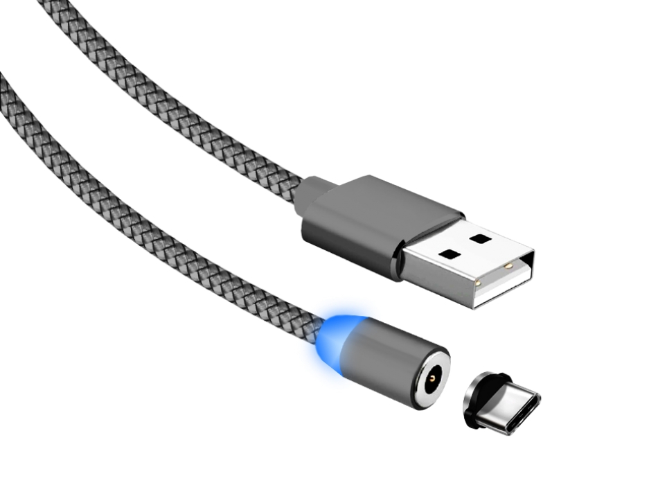 

Кабель Jet.A USB2.0-Type-C, нейлон, поддержка QUICK CHARGE, 2A, магнитный, 1м, серый (JA-DC36 1m Grey)