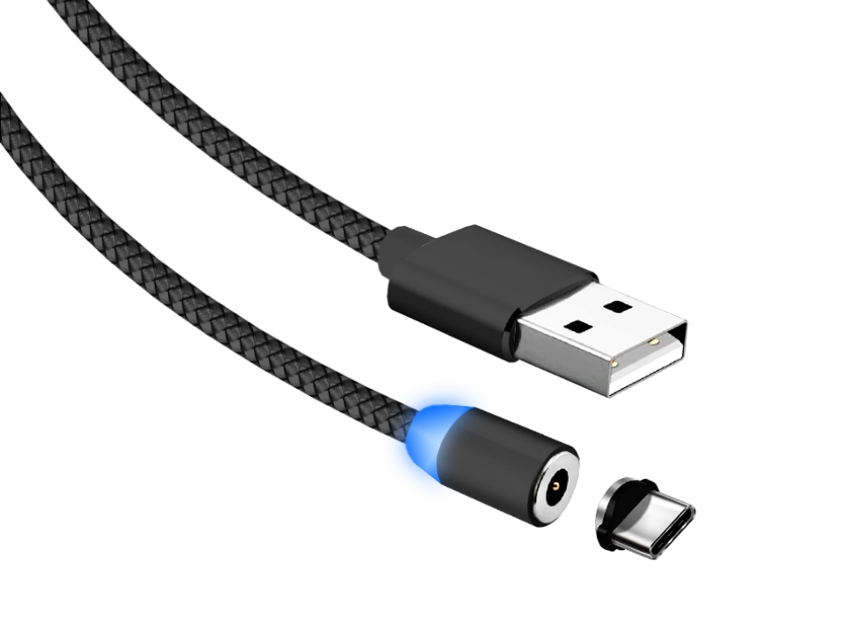 

Кабель Jet.A USB-Type-C, нейлон, поддержка QUICK CHARGE, 2A, магнитный, 1м, черный (JA-DC36 1m Black)