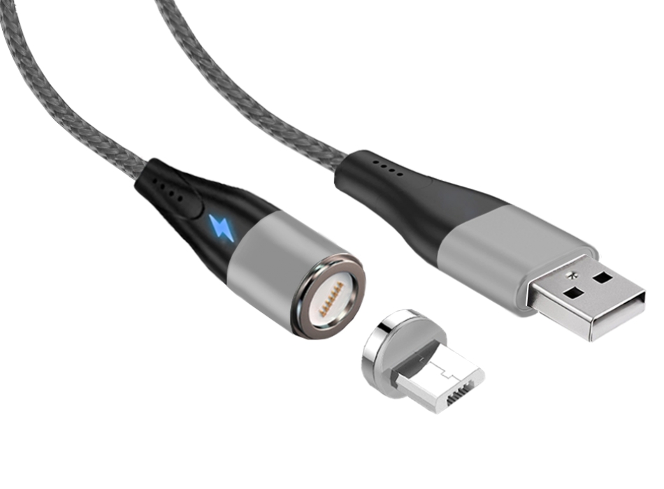 

Кабель USB-Micro USB, 3A быстрая зарядка, 1м, серый Jet.A (JA-DC28 1m Grey)
