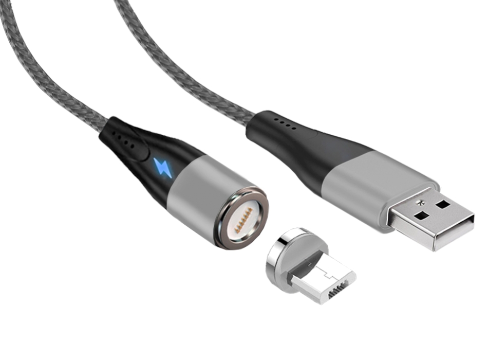 

Кабель USB 2.0(Am)-Micro USB 2.0(Bm), 3A быстрая зарядка, 2м, серый Jet.A (JA-DC28 2m Grey)