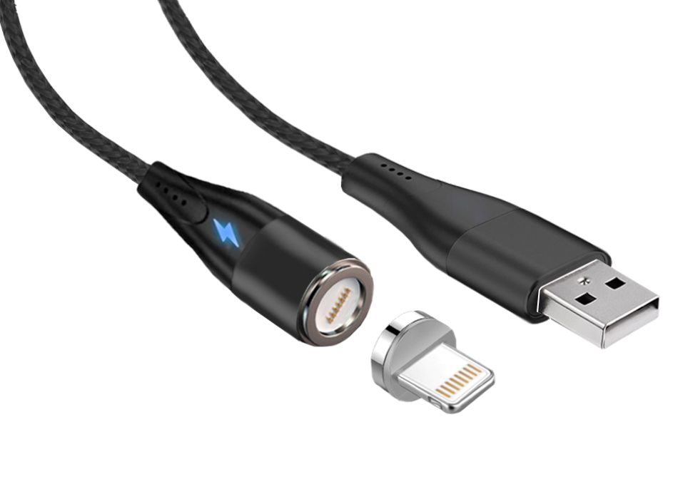 

Кабель USB 2.0(Am)-Lightning 8-pin(m), 3A быстрая зарядка, 1м Jet.A (JA-DC48 1m Black)