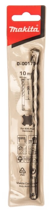 

Бур SDS plus ⌀10мм x 100мм/160мм Makita (D-00175)