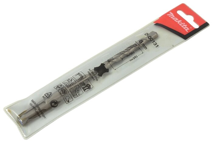 

Бур SDS plus ⌀8мм x 100мм/160мм Makita (D-00131)