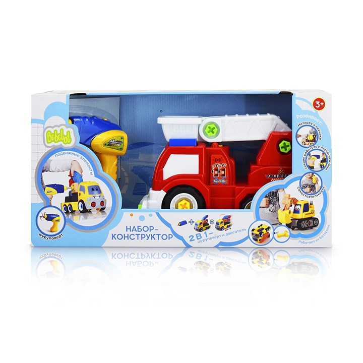 

Игровой набор Bebelot "Пожарная машина", спецтехника, шуруповёрт, звук (BEB1602-004), "Пожарная машина"