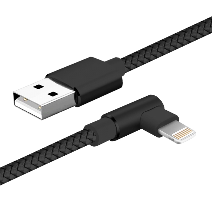 

Кабель Jet.A USB2.0-lightning 8pin, нейлон, поддержка QUICK CHARGE, 2A, "L-shape" коннектор, 2м, черный (JA-DC45 2m Black)
