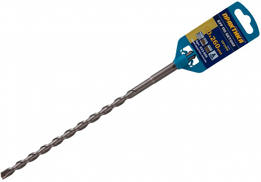 

Бур SDS plus ⌀10мм x 200мм/260мм ПРАКТИКА (033-666)