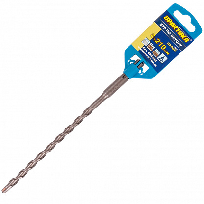 

Бур SDS plus ⌀8мм x 150мм/210мм ПРАКТИКА (033-642)