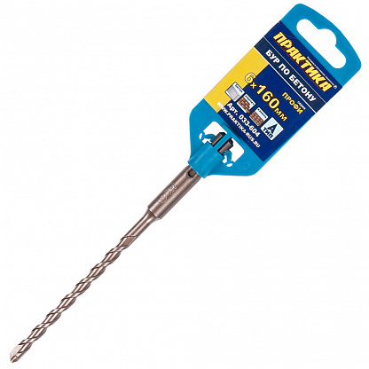 

Бур SDS plus ⌀6мм x 100мм/160мм ПРАКТИКА (033-604)