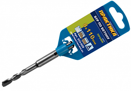 

Бур SDS plus ⌀8мм x 50мм/110мм ПРАКТИКА (033-628)