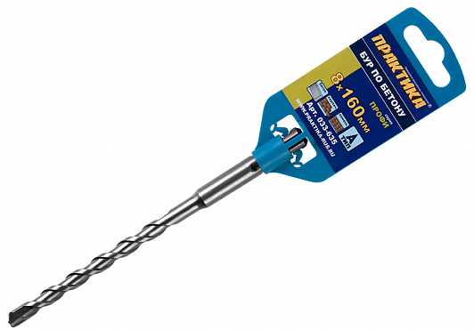 

Бур SDS plus ⌀8мм x 100мм/160мм ПРАКТИКА (033-635)