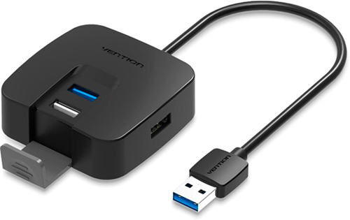 Концентратор Vention, 3xUSB 2.0xUSB 2.0, 1xUSB 3.0, черный (CHABF) - фото 1