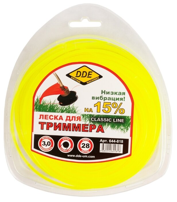Леска триммерная DDE Classic line (644-818)