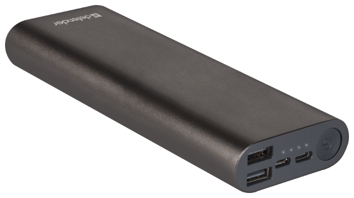 

Портативный аккумулятор (Powerbank) Defender Lavita Fast 12000B, 12000mAh, 2xUSB, 3A, Type-C, черный (83626), Lavita Fast 12000B